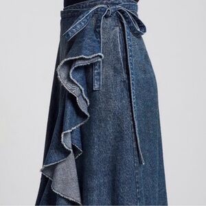JW Anderson x Uniqlo Denim Ruffle Wrap Skirt